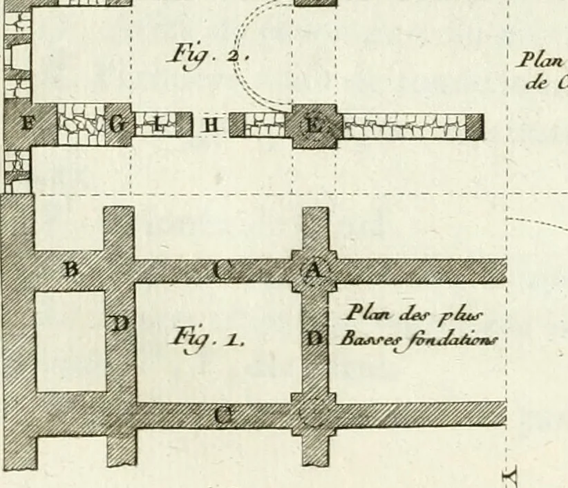 An illustration from Mémoires sur les objets les plus importans de l'architecture, 1769, leaf 228