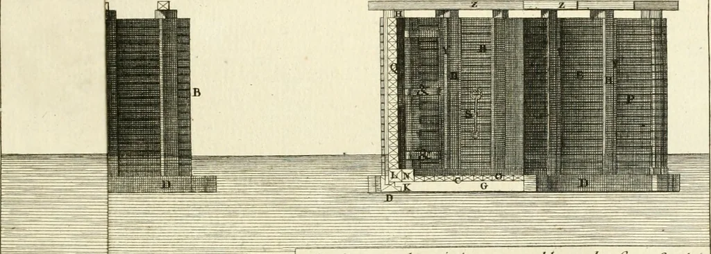 An illustration from Mémoires sur les objets les plus importans de l'architecture, 1769, leaf 282