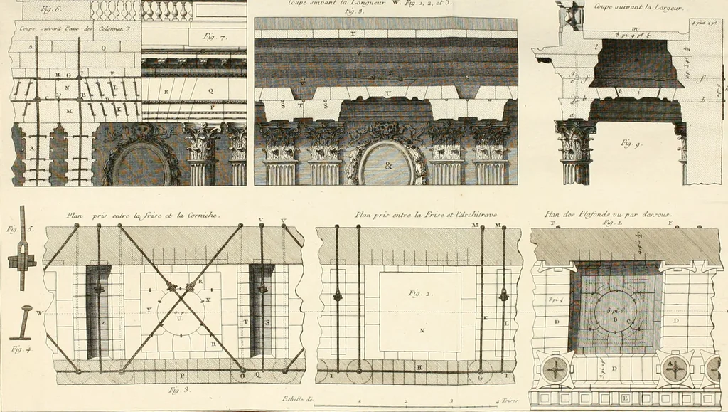 An illustration from Mémoires sur les objets les plus importans de l'architecture, 1769, leaf 311