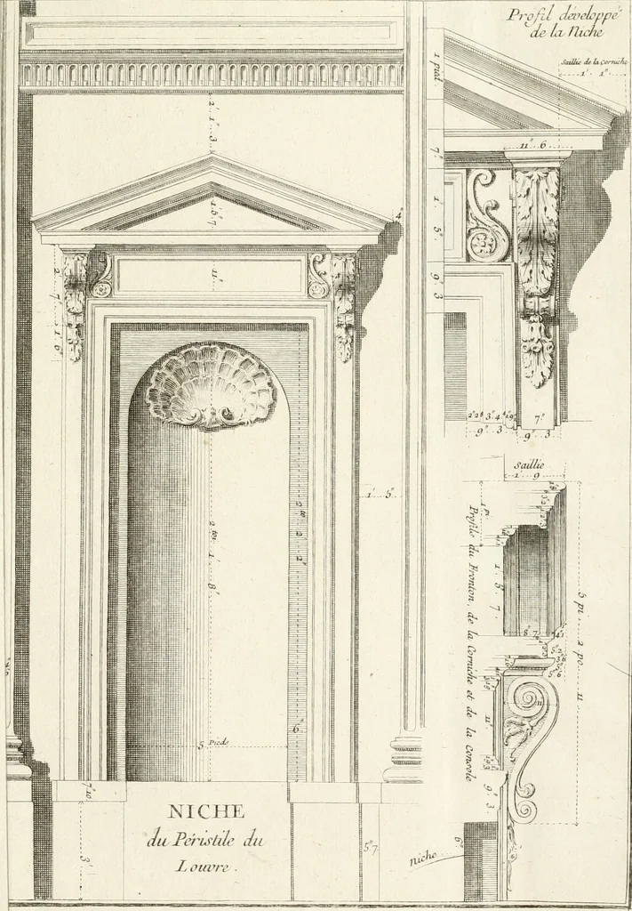 An illustration from Mémoires sur les objets les plus importans de l'architecture, 1769, leaf 388