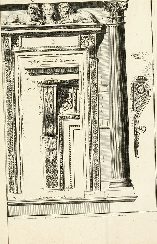 An illustration from Mémoires sur les objets les plus importans de l'architecture, 1769, leaf 396
