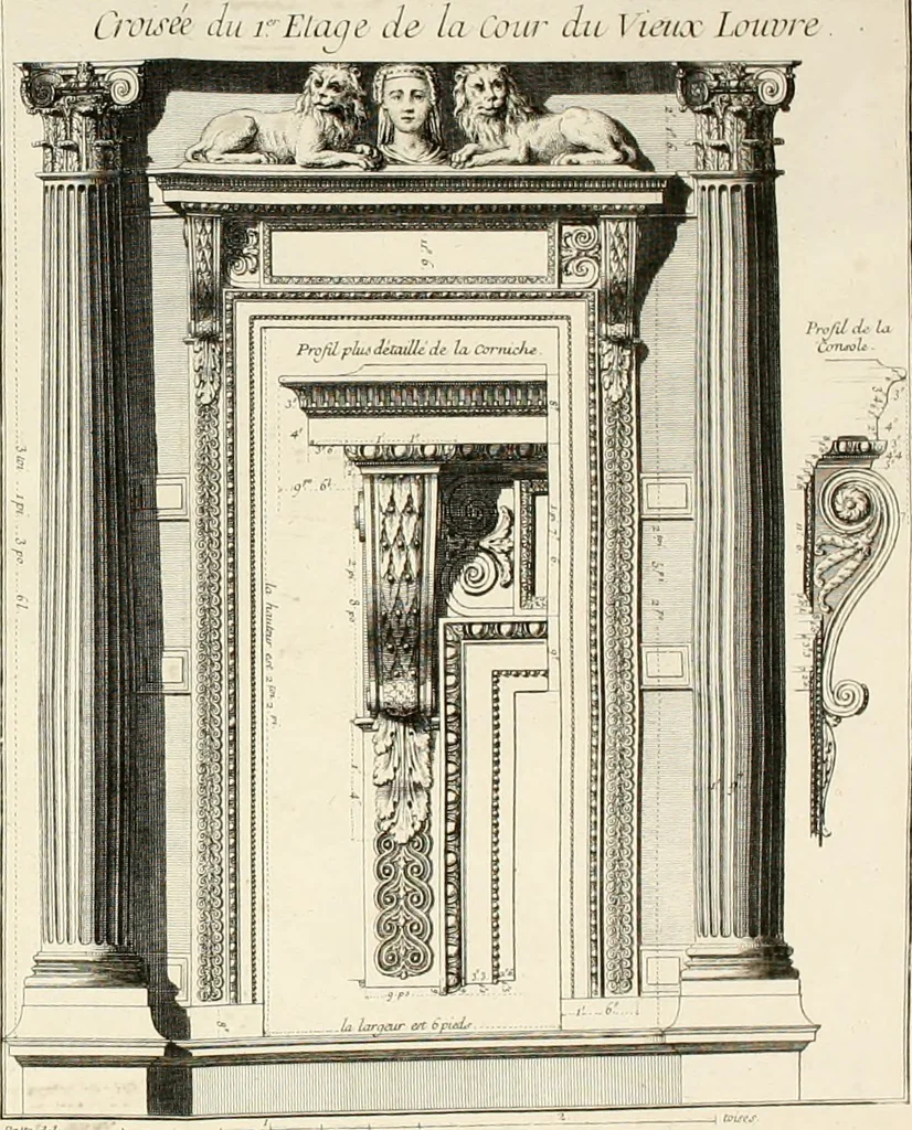 An illustration from Mémoires sur les objets les plus importans de l'architecture, 1769, leaf 397