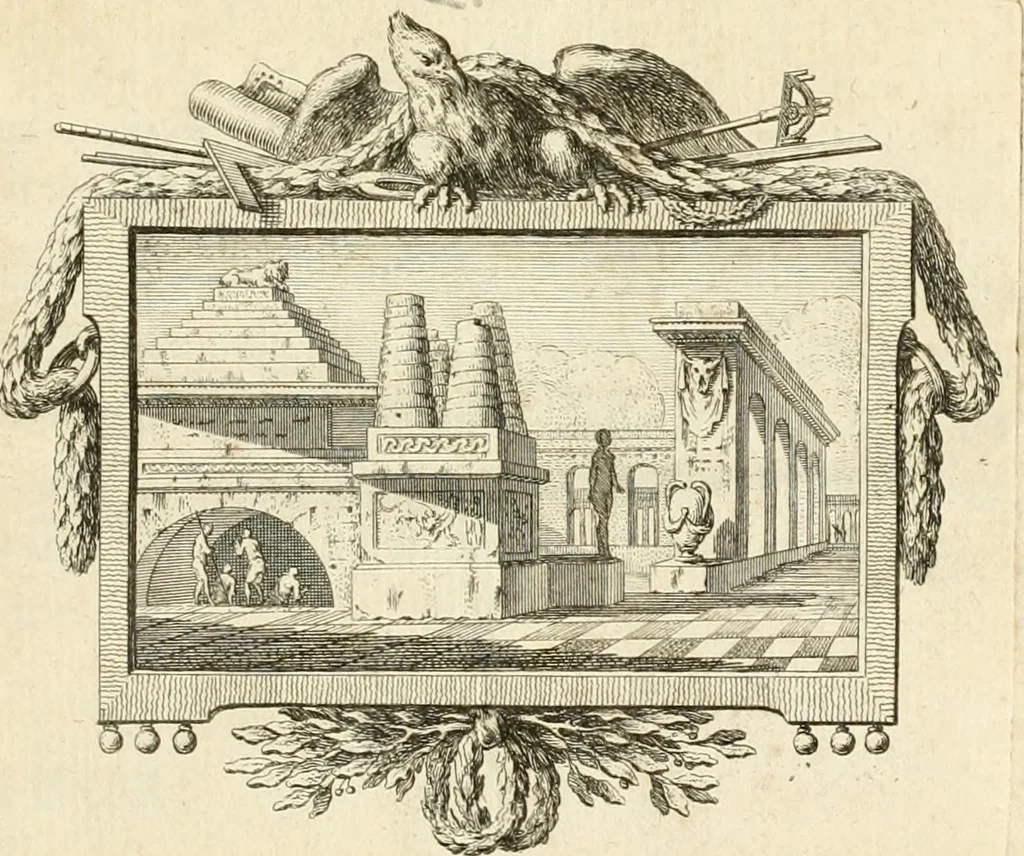 An illustration from Mémoires sur les objets les plus importans de l'architecture, 1769, leaf 4