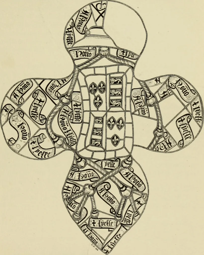 An illustration from Memoirs illustrative of the art of glass-painting, 1865, leaf 100