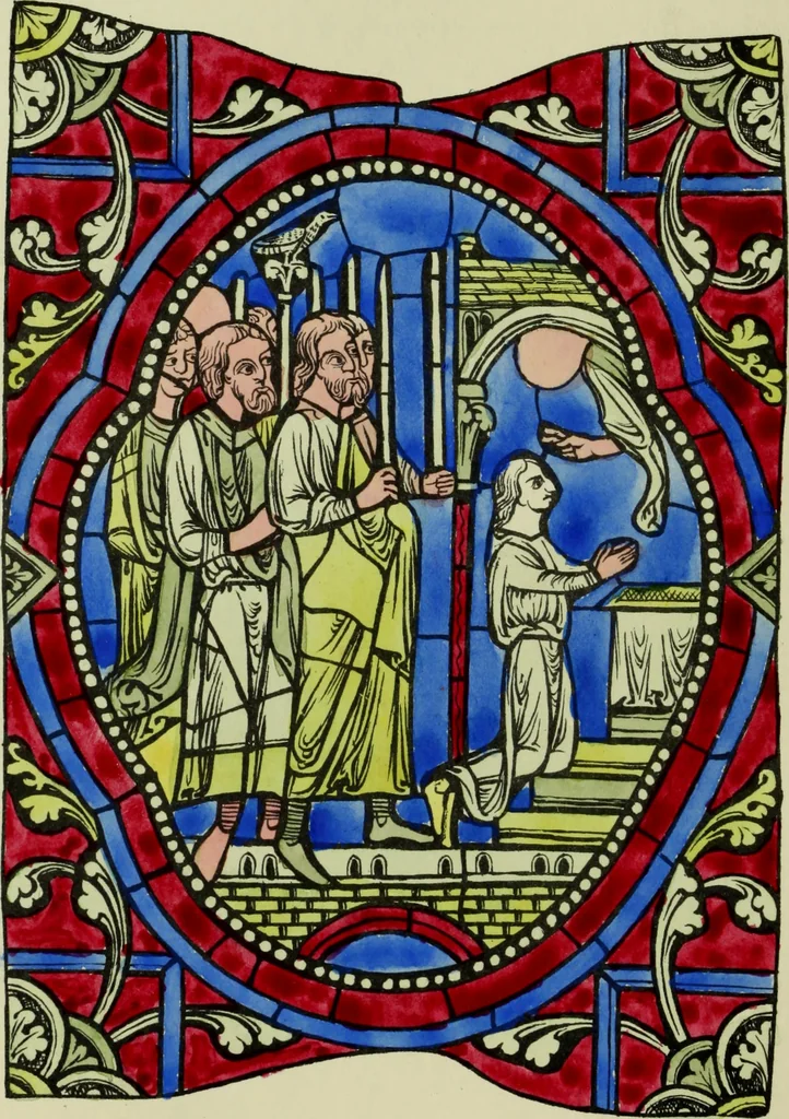 An illustration from Memoirs illustrative of the art of glass-painting, 1865, leaf 111