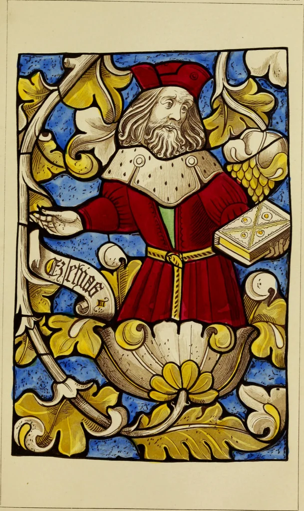 An illustration from Memoirs illustrative of the art of glass-painting, 1865, leaf 126