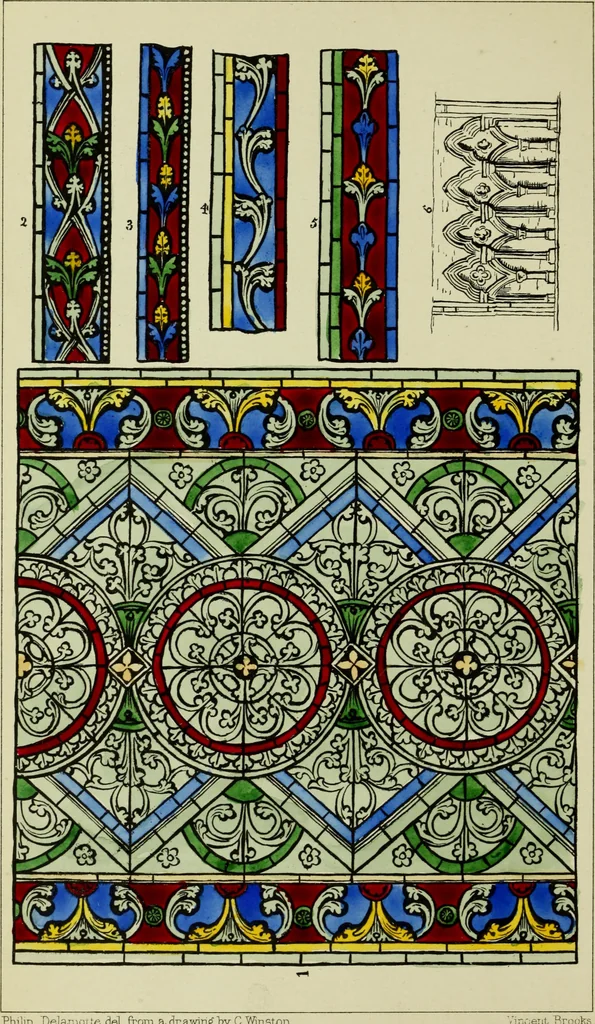 An illustration from Memoirs illustrative of the art of glass-painting, 1865, leaf 151