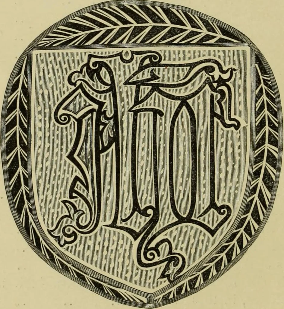 An illustration from Memoirs illustrative of the art of glass-painting, 1865, leaf 23