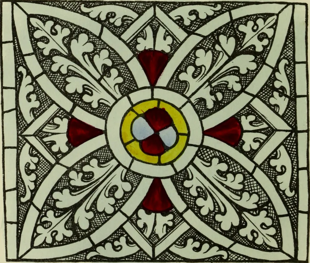 An illustration from Memoirs illustrative of the art of glass-painting, 1865, leaf 235