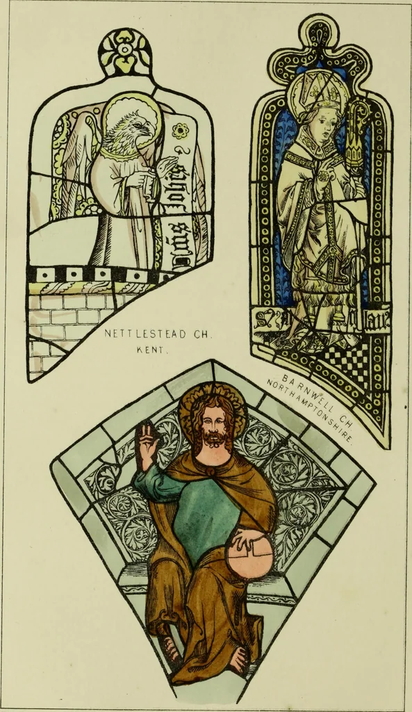 An illustration from Memoirs illustrative of the art of glass-painting, 1865, leaf 299