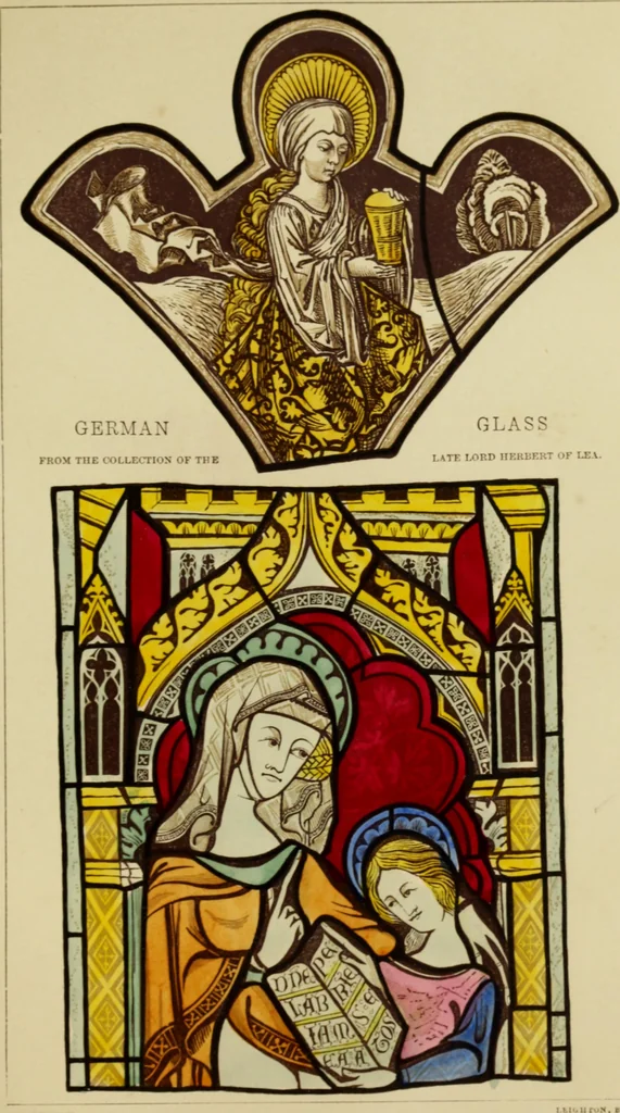 An illustration from Memoirs illustrative of the art of glass-painting, 1865, leaf 318