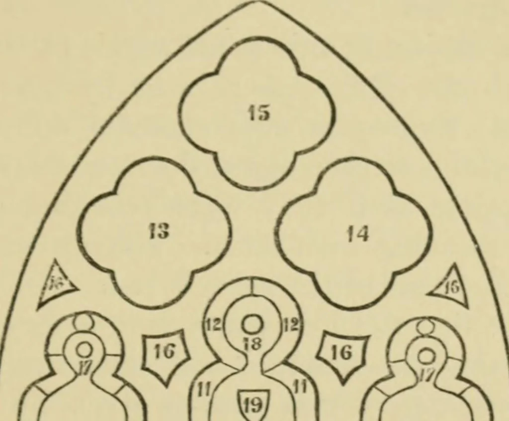 An illustration from Memoirs illustrative of the art of glass-painting, 1865, leaf 334