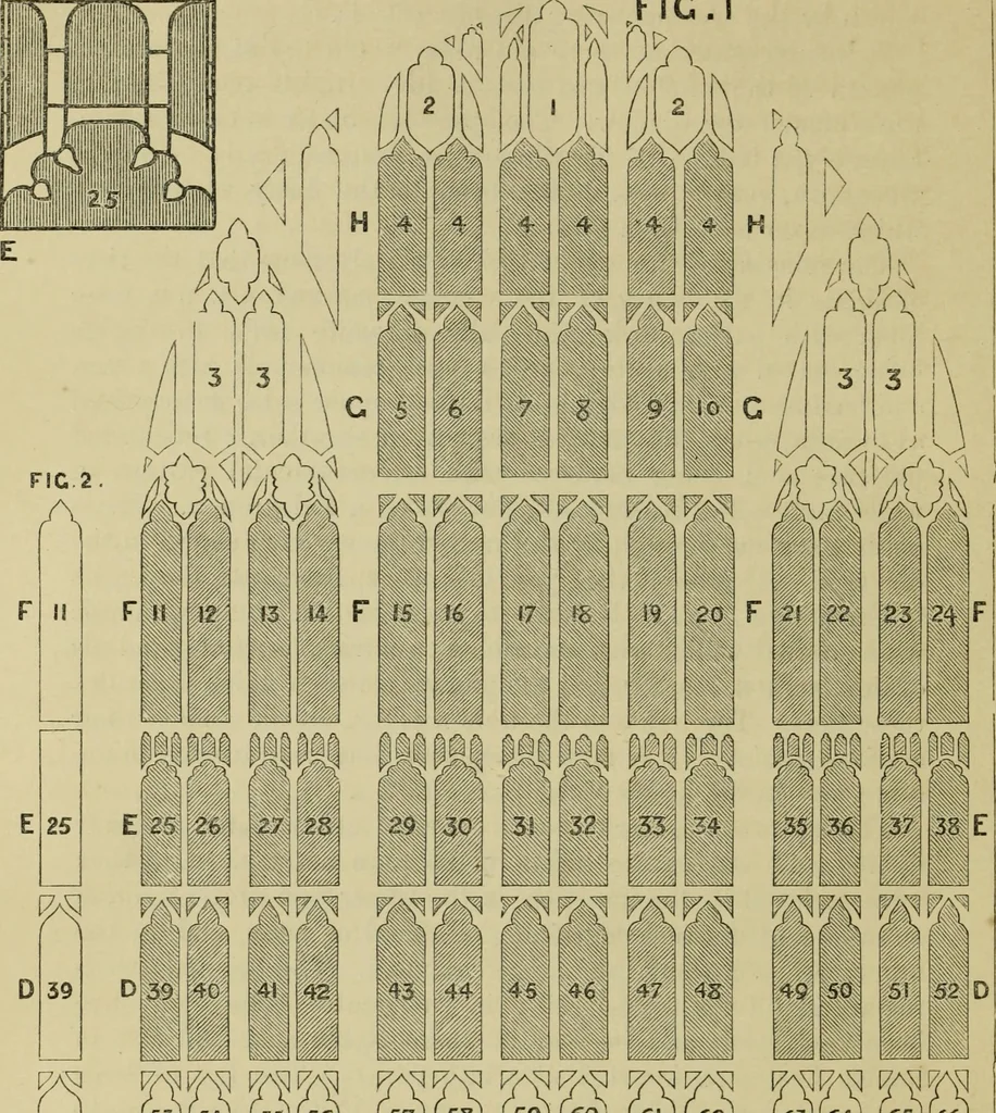 An illustration from Memoirs illustrative of the art of glass-painting, 1865, leaf 363