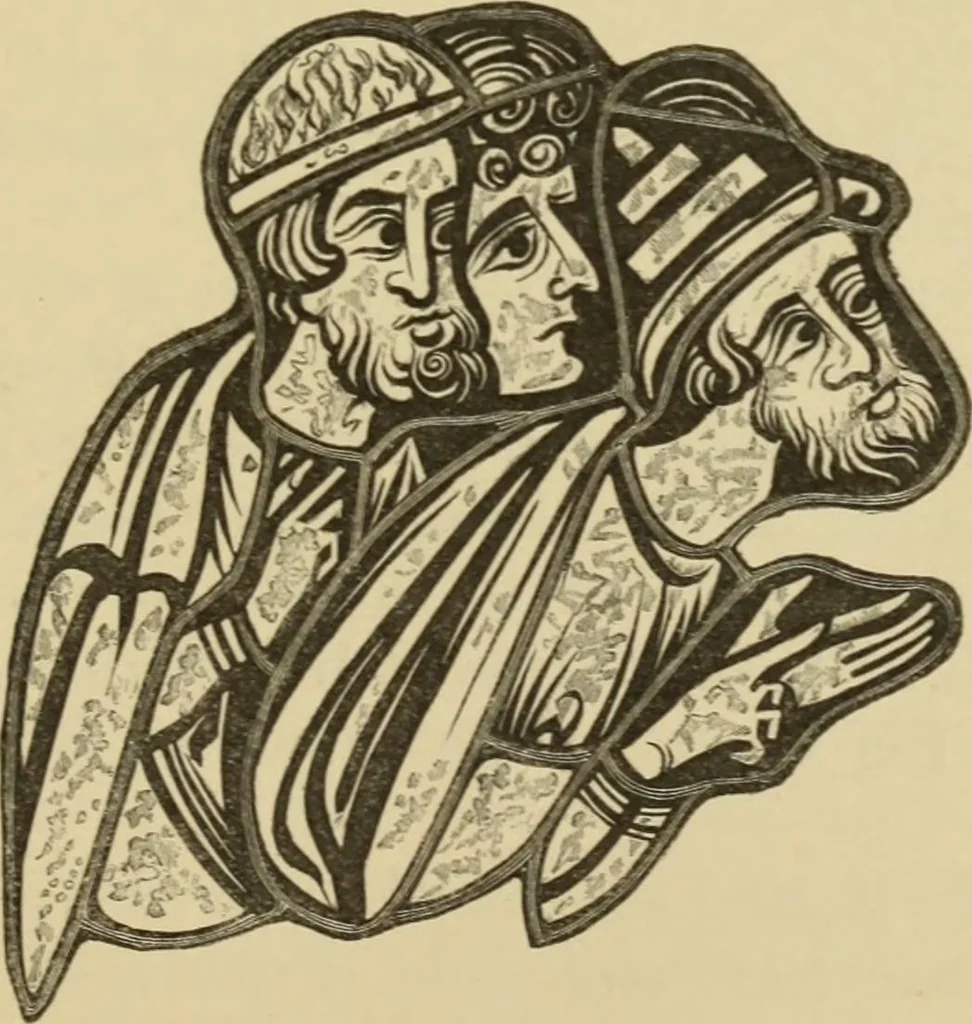 An illustration from Memoirs illustrative of the art of glass-painting, 1865, leaf 404