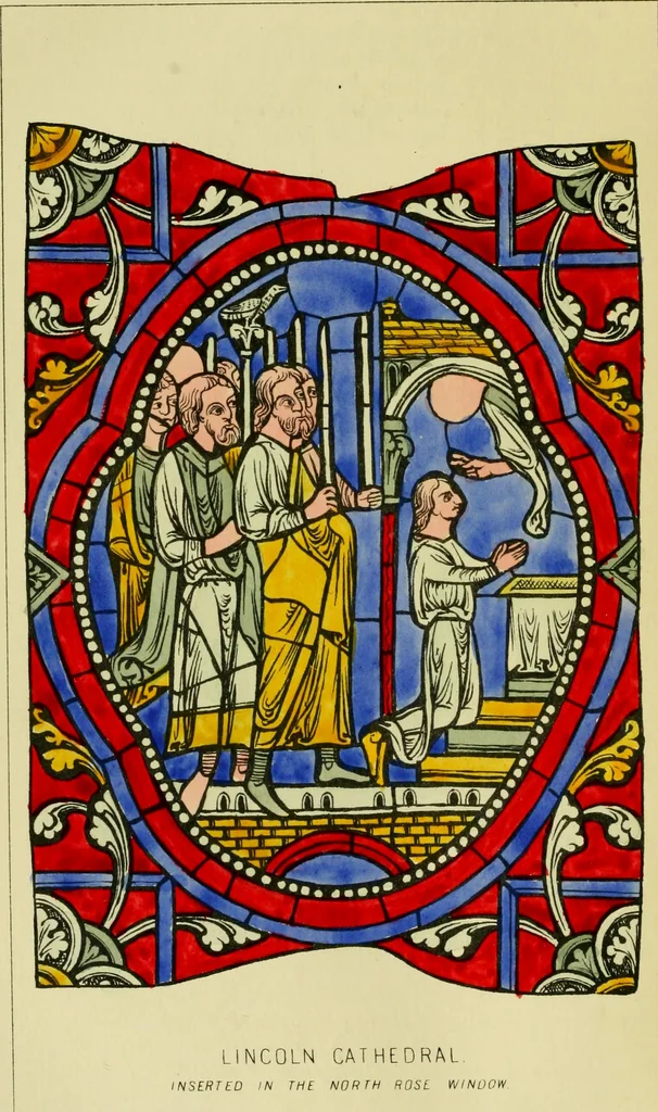 An illustration from Memoirs illustrative of the art of glass-painting, 1865, leaf 105