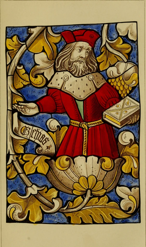 An illustration from Memoirs illustrative of the art of glass-painting, 1865, leaf 116