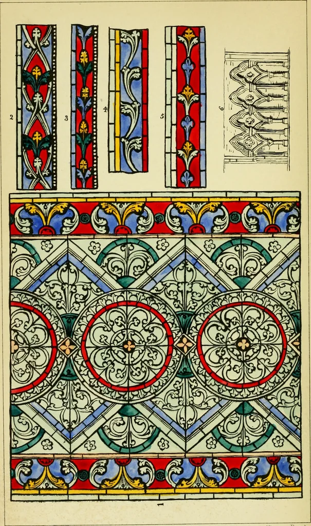 An illustration from Memoirs illustrative of the art of glass-painting, 1865, leaf 141
