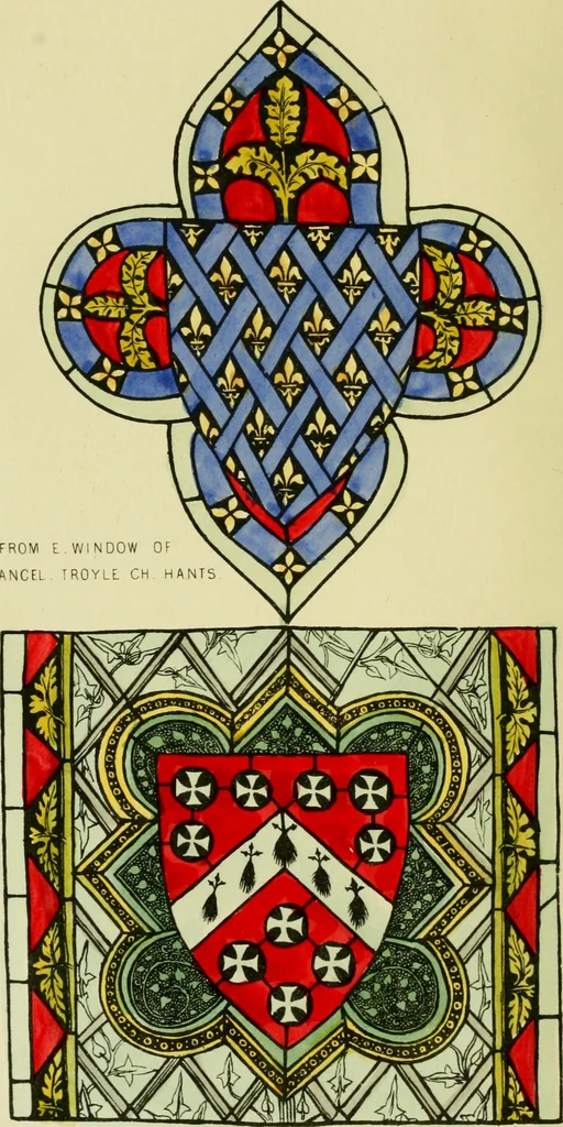 An illustration from Memoirs illustrative of the art of glass-painting, 1865, leaf 205