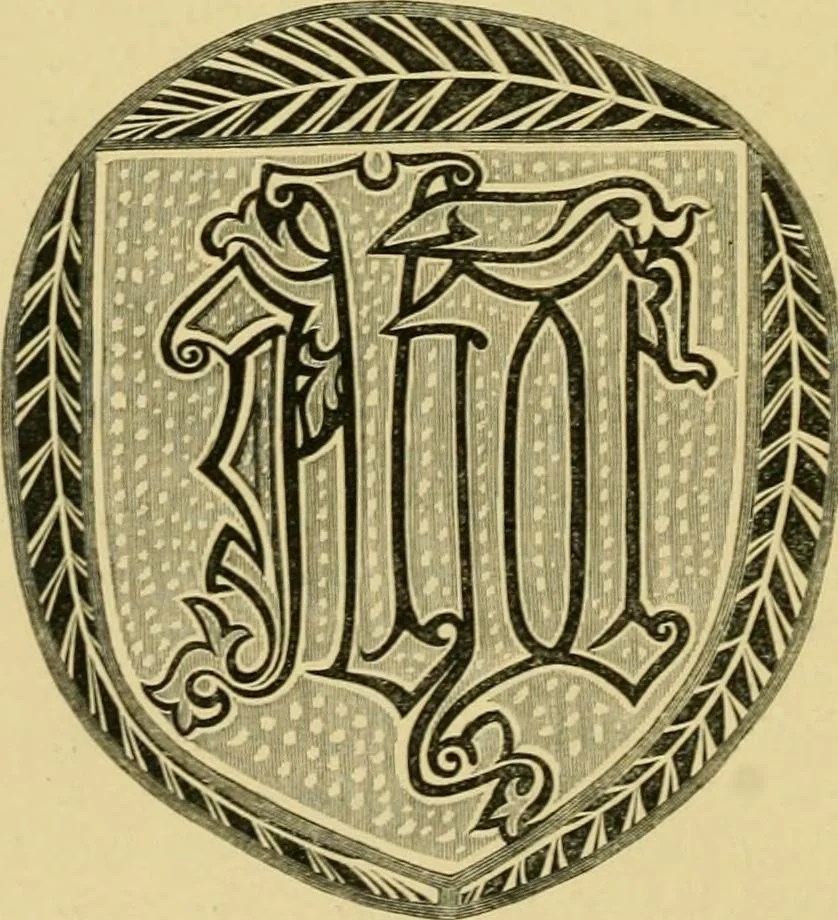 An illustration from Memoirs illustrative of the art of glass-painting, 1865, leaf 21