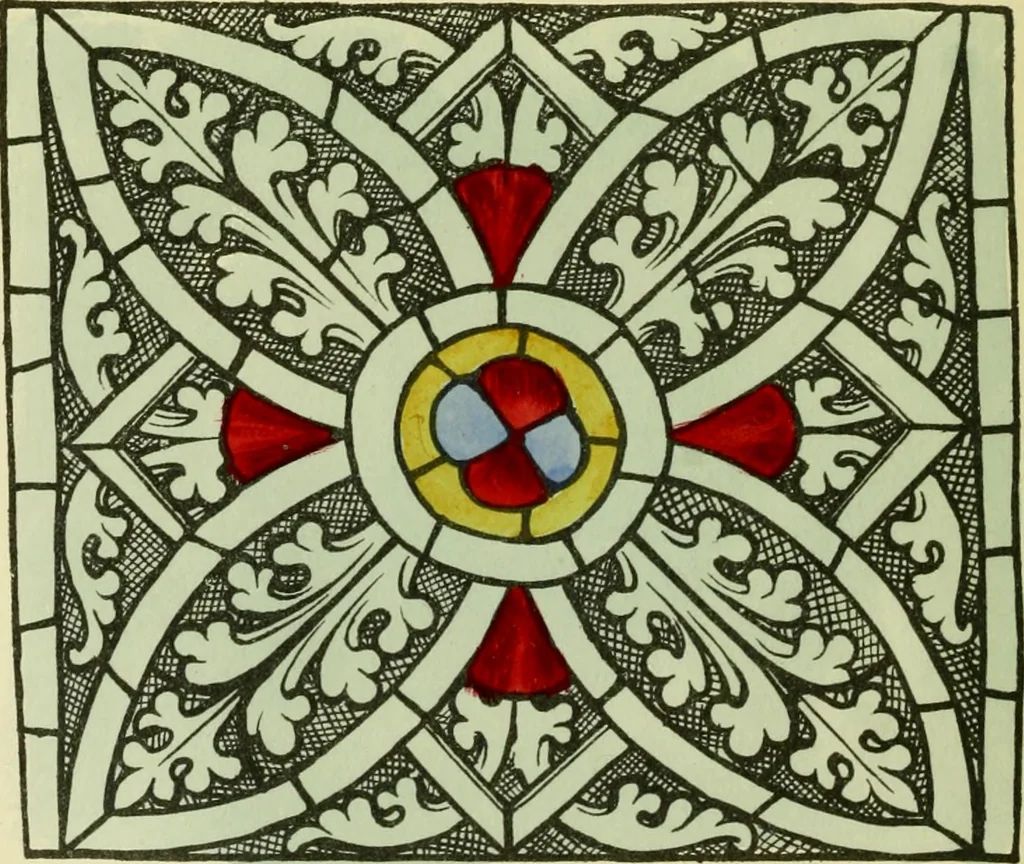 An illustration from Memoirs illustrative of the art of glass-painting, 1865, leaf 217