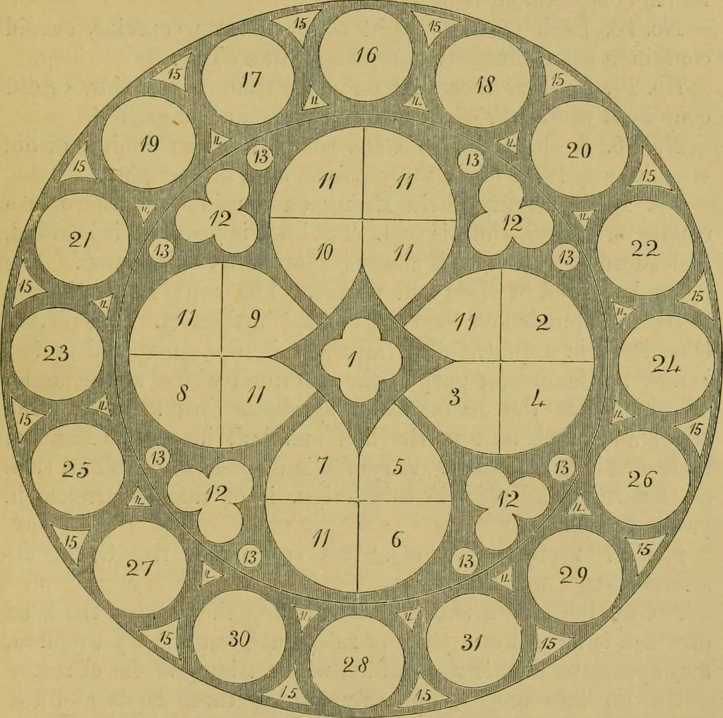 An illustration from Memoirs illustrative of the art of glass-painting, 1865, leaf 268