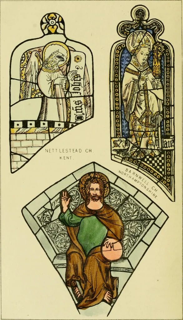 An illustration from Memoirs illustrative of the art of glass-painting, 1865, leaf 277