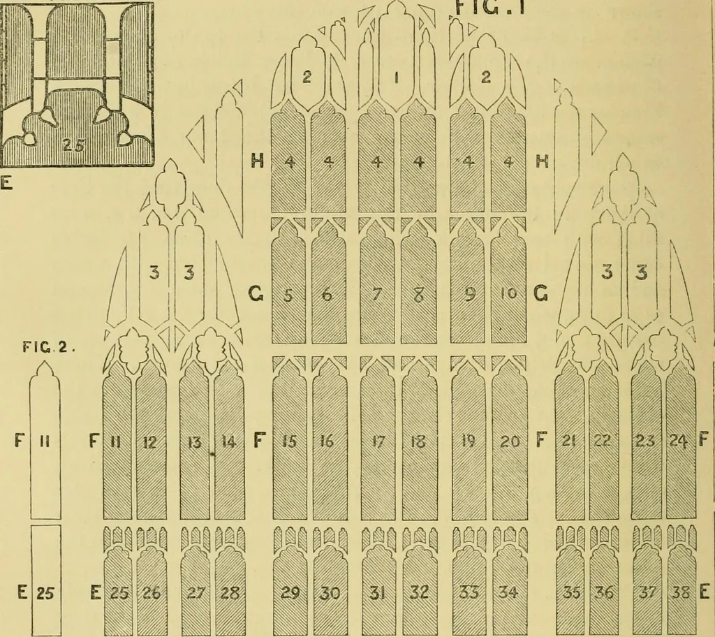 An illustration from Memoirs illustrative of the art of glass-painting, 1865, leaf 337
