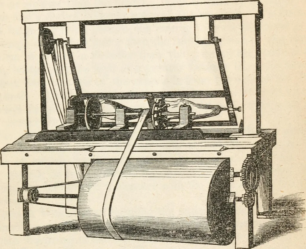 An illustration from Memoirs of the most eminent American mechanics : also, lives of distinguished European mechanics : together with a collection of anecdotes ... relating to the mechanic arts : illustrated by fifty engravings, 1852, leaf 210