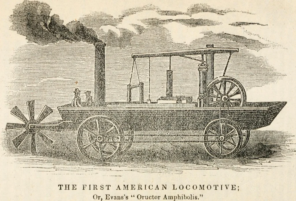 An illustration from Memoirs of the most eminent American mechanics : also, lives of distinguished European mechanics : together with a collection of anecdotes ... relating to the mechanic arts : illustrated by fifty engravings, 1852, leaf 84