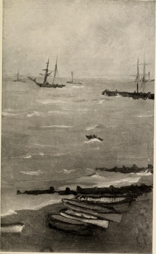 An illustration from Memorial exhibition of the works of the late J. McNeill Whistler, first president of the International Society of Sculptors, Painters, and Gravers, in the New Gallery, Regent Street, London, from the twenty-second of February to the thirty-first of March, 1905, leaf 238