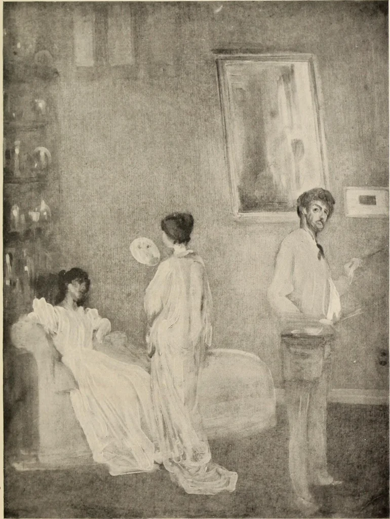 An illustration from Memorial exhibition of the works of the late J. McNeill Whistler, first president of the International Society of Sculptors, Painters, and Gravers, in the New Gallery, Regent Street, London, from the twenty-second of February to the thirty-first of March, 1905, leaf 84