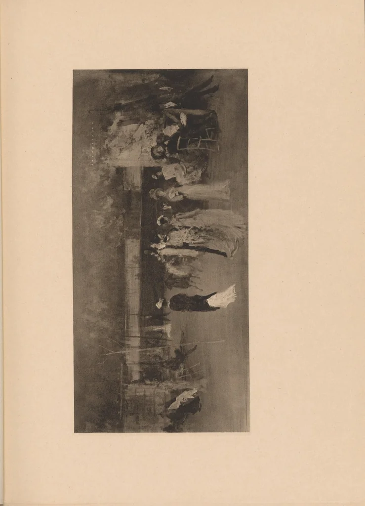 An illustration from Memorial exhibition of the works of the late James McNeill Whistler, first president of the International Society of Sculptors, Painters, and Gravers, in the New Gallery .., 1905, leaf 143