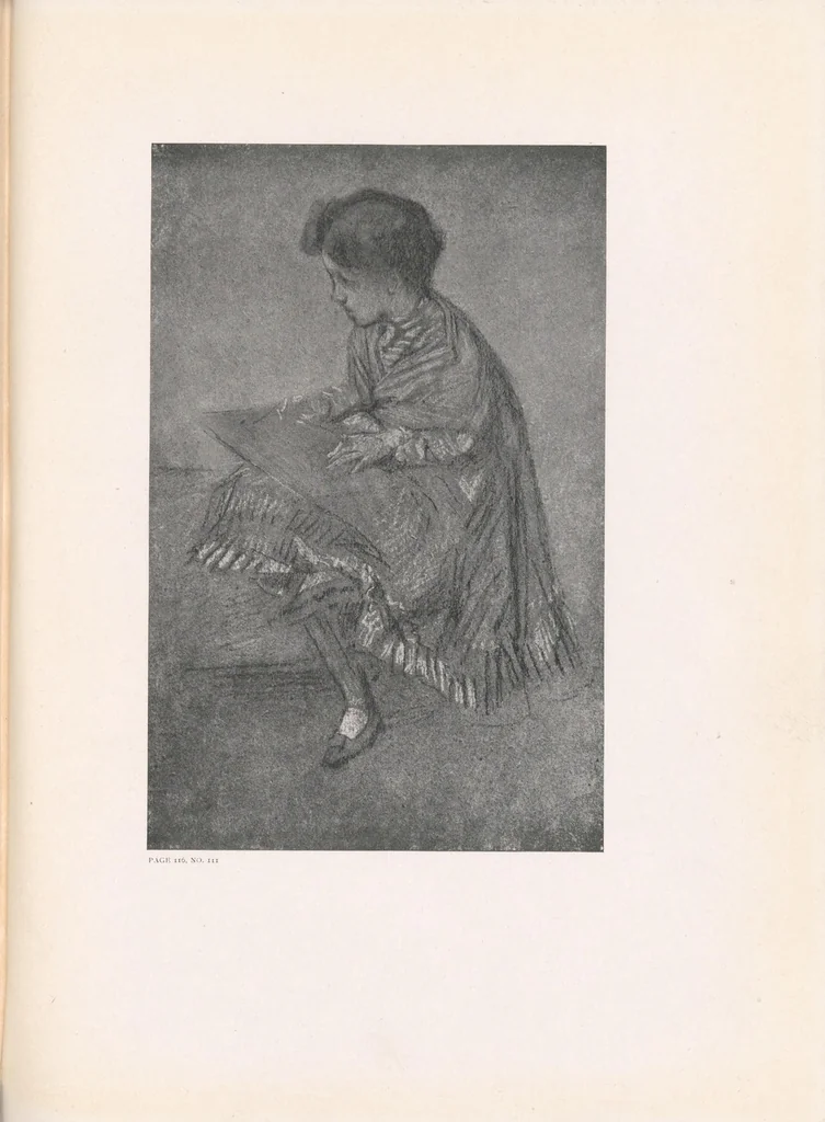 An illustration from Memorial exhibition of the works of the late James McNeill Whistler, first president of the International Society of Sculptors, Painters, and Gravers, in the New Gallery .., 1905, leaf 263