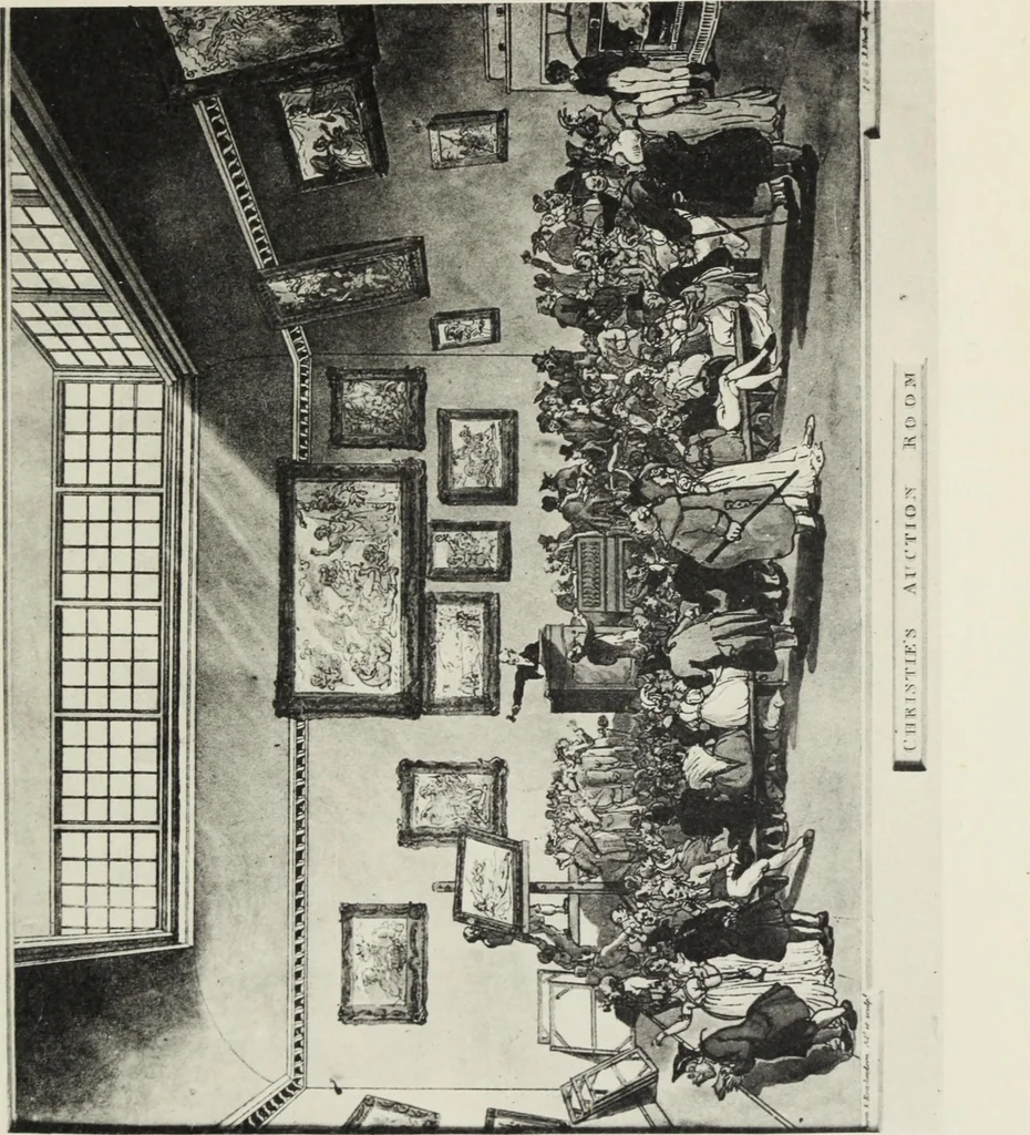 An illustration from Memorials of Christie's : a record of art sales from 1766 to 1896, 1897, leaf 122