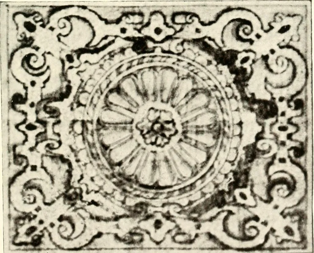 An illustration from Memorials of old Nottinghamshire, 1912, leaf 136