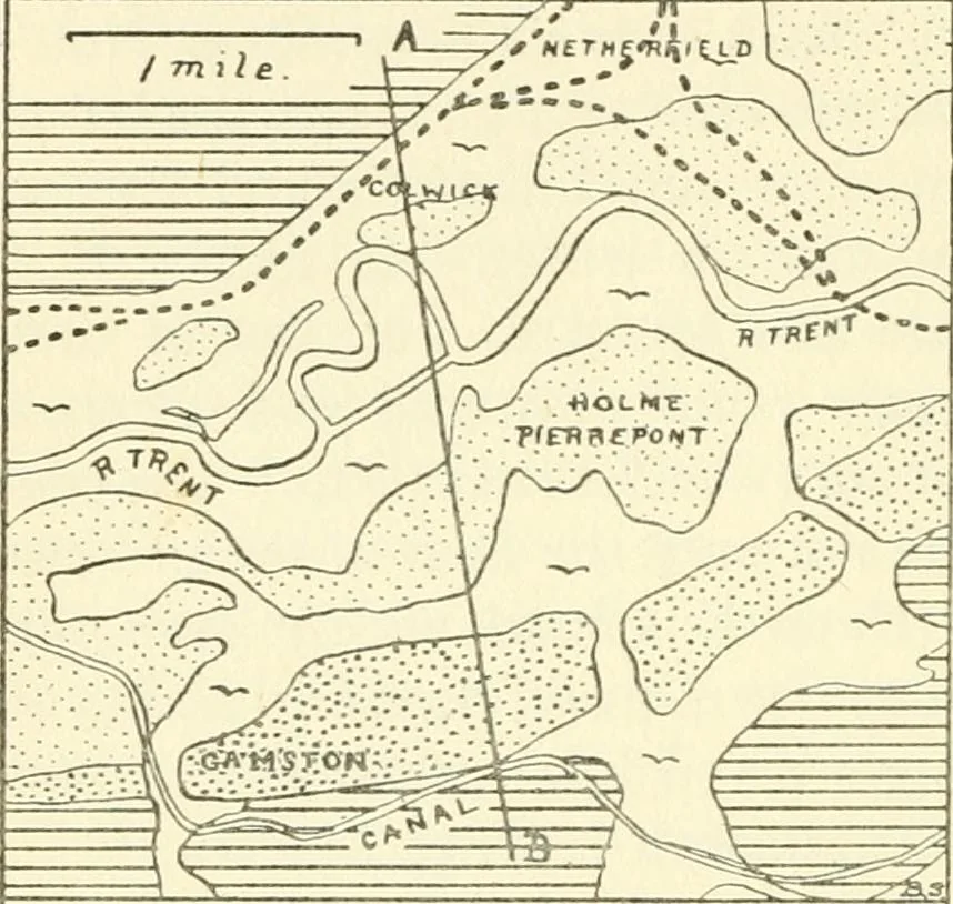 An illustration from Memorials of old Nottinghamshire, 1912, leaf 143