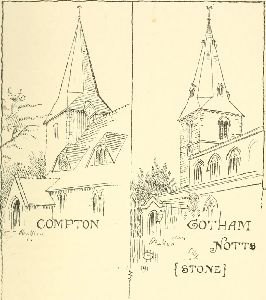 An illustration from Memorials of old Nottinghamshire, 1912, leaf 356