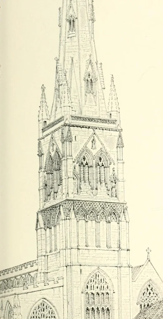 An illustration from Memorials of old Nottinghamshire, 1912, leaf 370