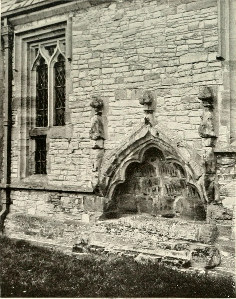 An illustration from Memorials of old Nottinghamshire, 1912, leaf 388
