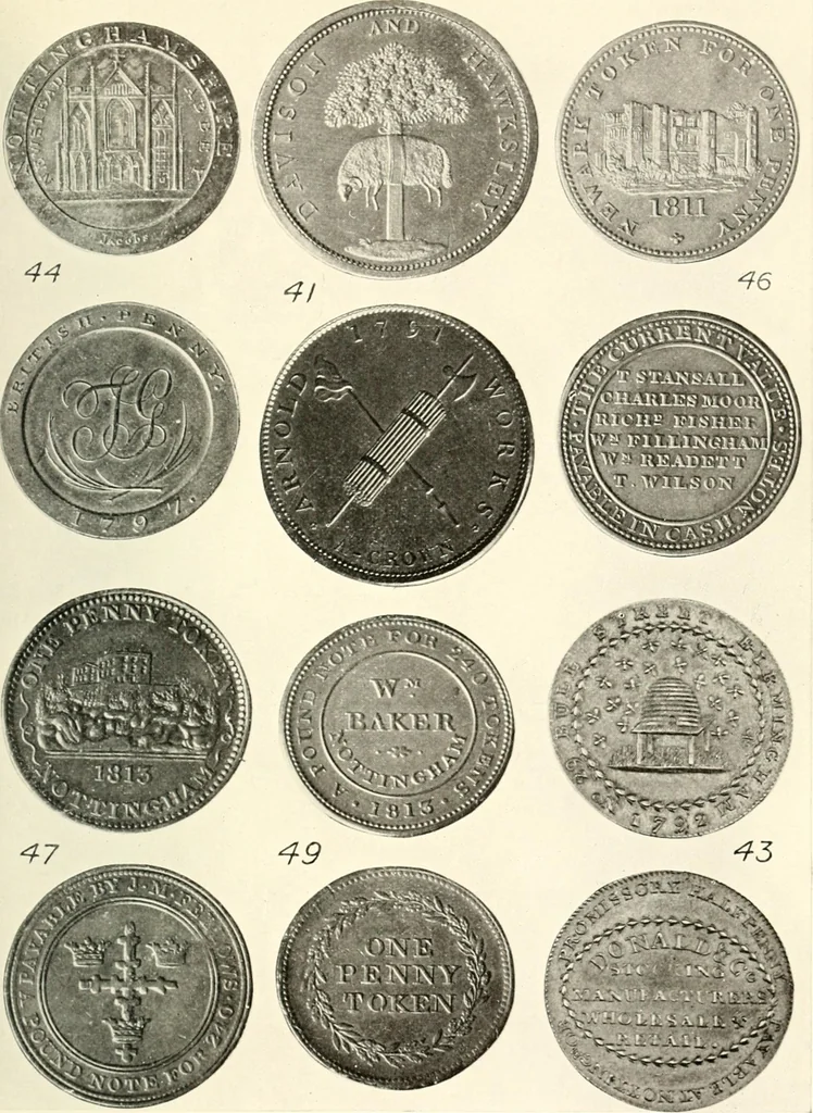 An illustration from Memorials of old Nottinghamshire, 1912, leaf 424