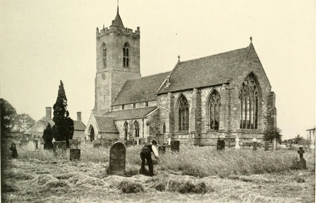 An illustration from Memorials of old Nottinghamshire, 1912, leaf 70