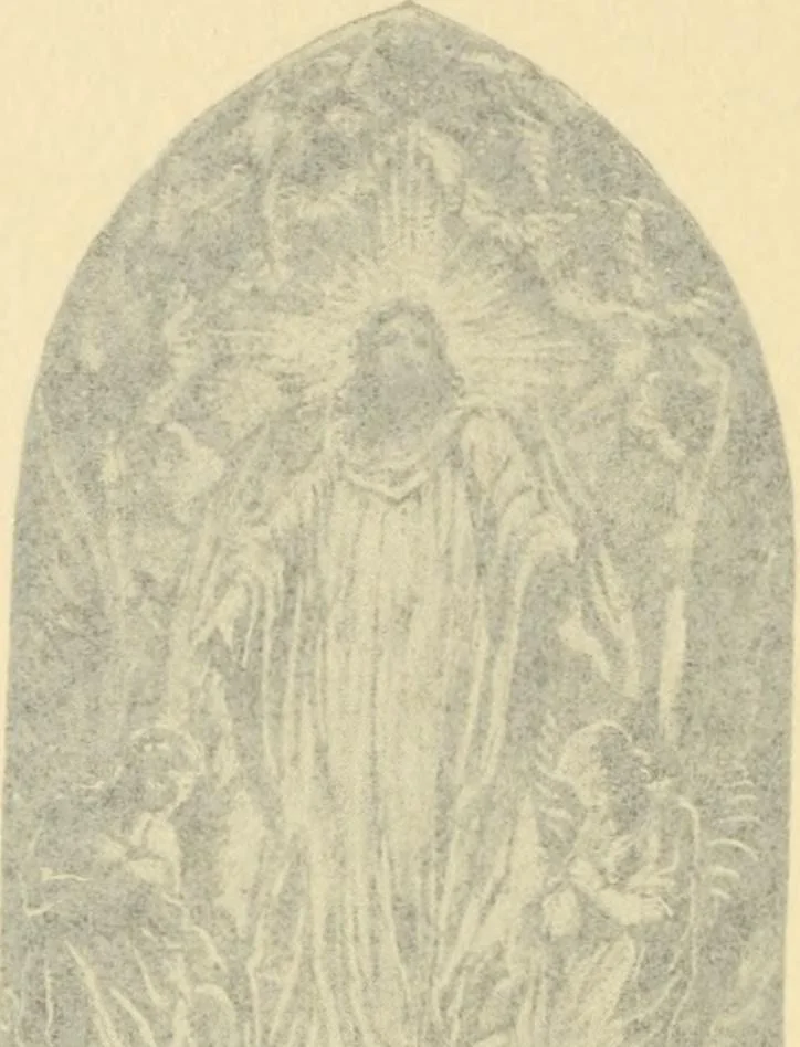 An illustration from Memorial windows., 1896, leaf 13