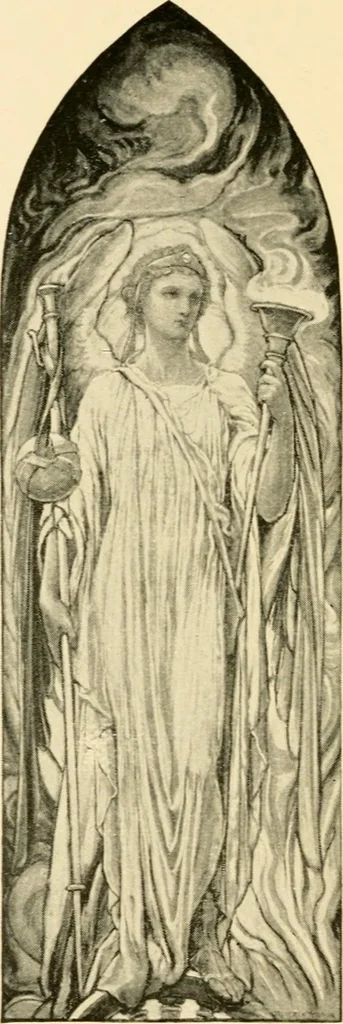 An illustration from Memorial windows., 1896, leaf 15