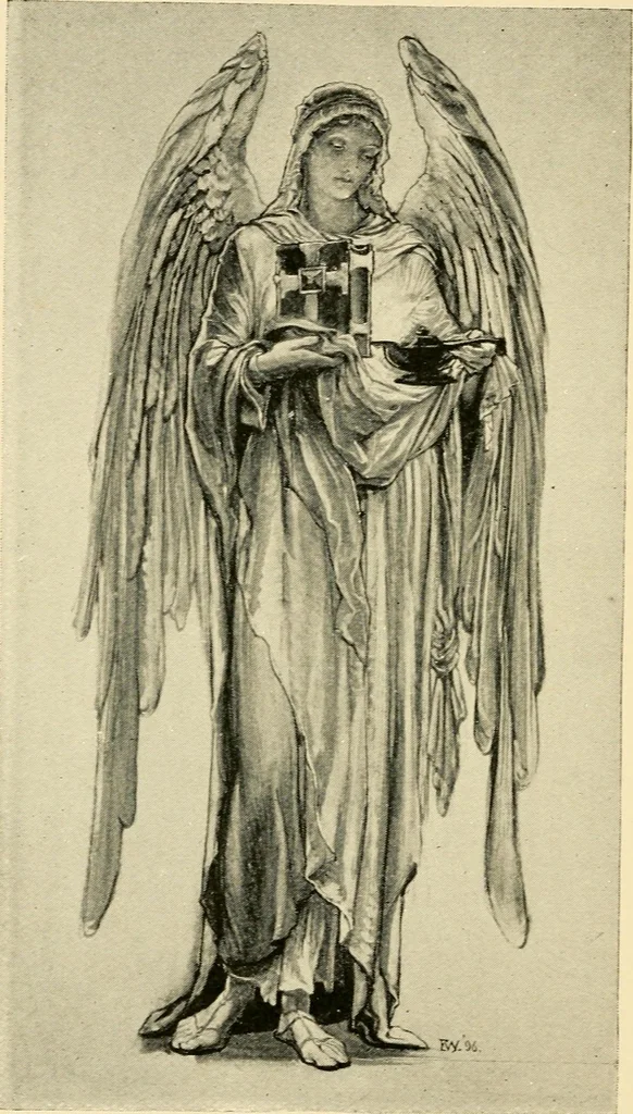 An illustration from Memorial windows., 1896, leaf 25
