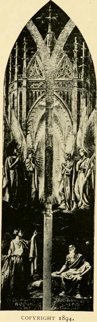 An illustration from Memorial windows., 1896, leaf 35