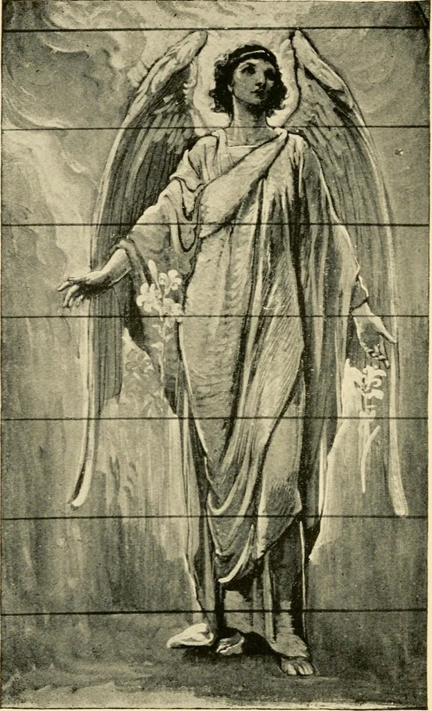 An illustration from Memorial windows., 1896, leaf 45