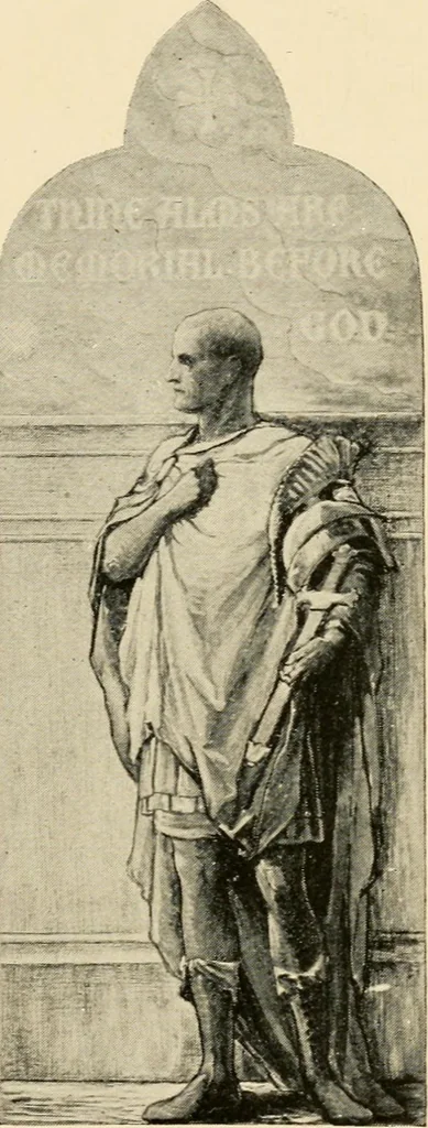 An illustration from Memorial windows., 1896, leaf 70