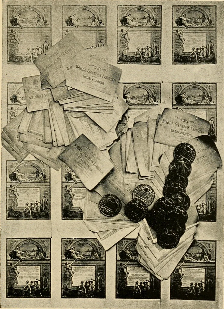 An illustration from Memorial windows., 1896, leaf 90