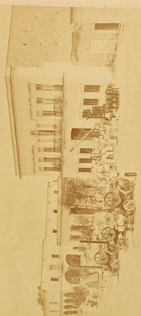An illustration from Memoria presentada al Congreso de la Union por el Secretario de Estado y del Despacho de Fomento, Colonización, Industria y Comercio de la Repúbica Mexicana, Vicente Riva Palacio, 1877, leaf 417