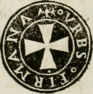An illustration from Memorie della zecca fermana, 1782, leaf 65